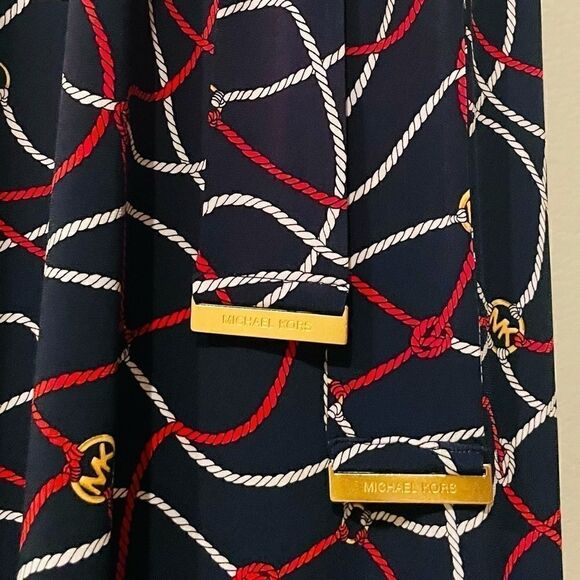 NWT Michael Kors Sailor Twist Neck Dress - Picture 6 of 11